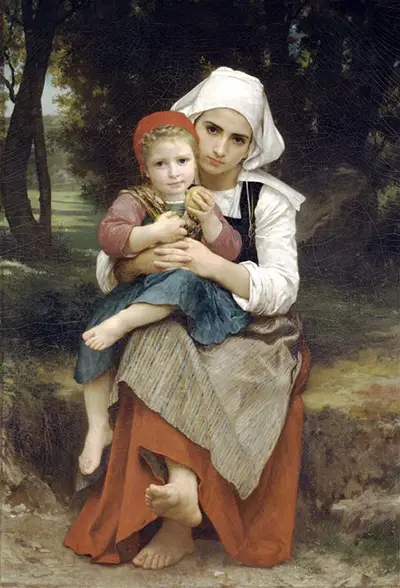 Breton Brother and Sister William-Adolphe Bouguereau